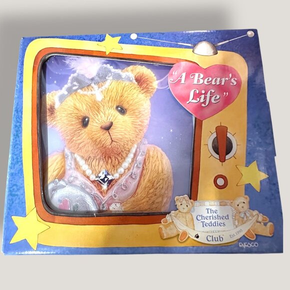 Cherished Teddies Club Membear 2000 Figurine Set With Display Box & Accessories - Picture 1 of 15